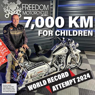 7,000 KM FOR CHILDREN 
WORLD RECORD ATTEMPT 2024