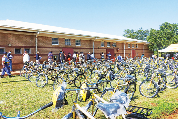 PEDDLING A PATH to a better future