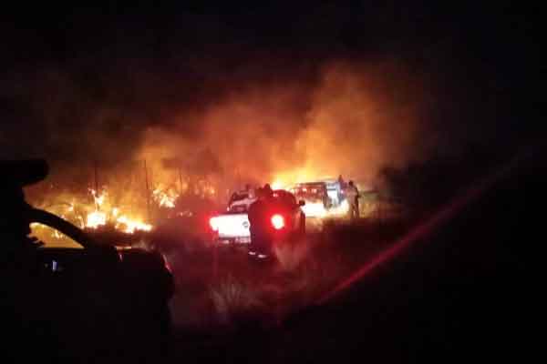 Vure saai verwoesting in Thaba