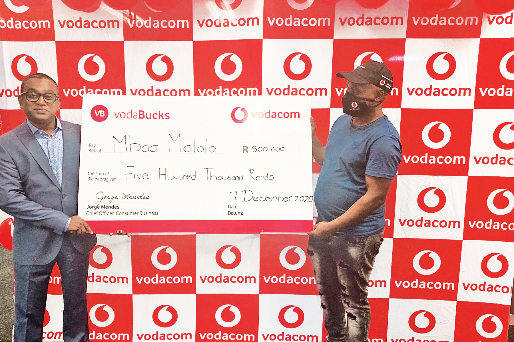 A Shake of a lifetime brings one lucky VodaBucks winner R500,000 closer to his Dream Home