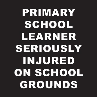 Primary school learner seriously injured on school grounds