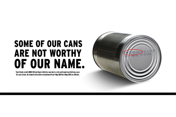 Dear Looters, you can get sick after eating from KOO’s recalled cans!  
[Letter to the editor]