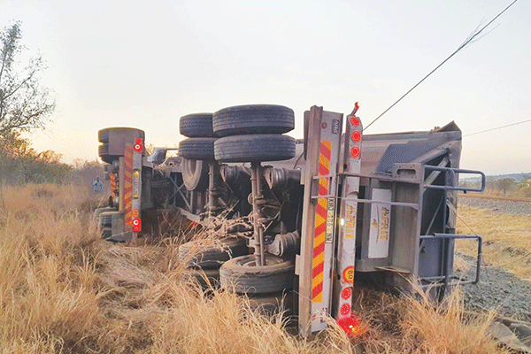 Driver trapped