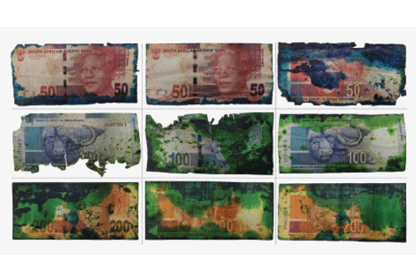 Dye-stained banknotes is a no-no