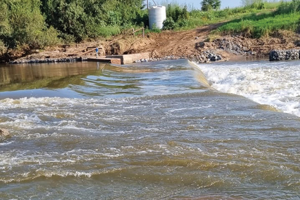 Man swept away by current 