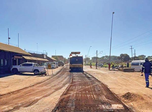 Roadworks in Northam come to a standstill