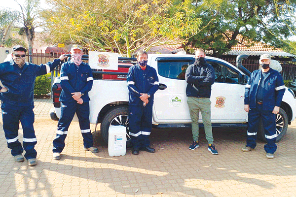 Sanitising Thaba