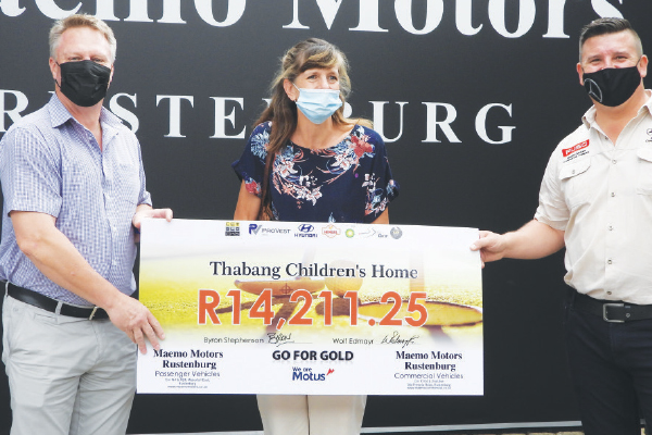 Thabang receives generous donation