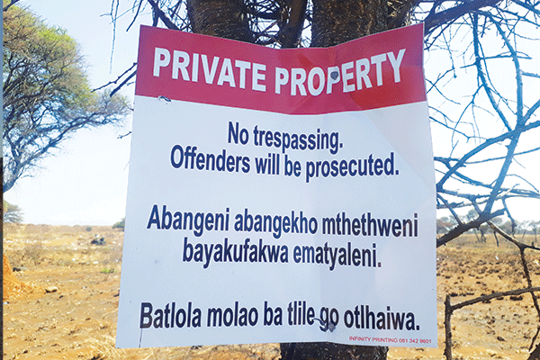The land issue