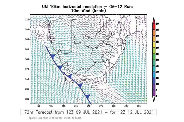Wet, windy and cold conditions 