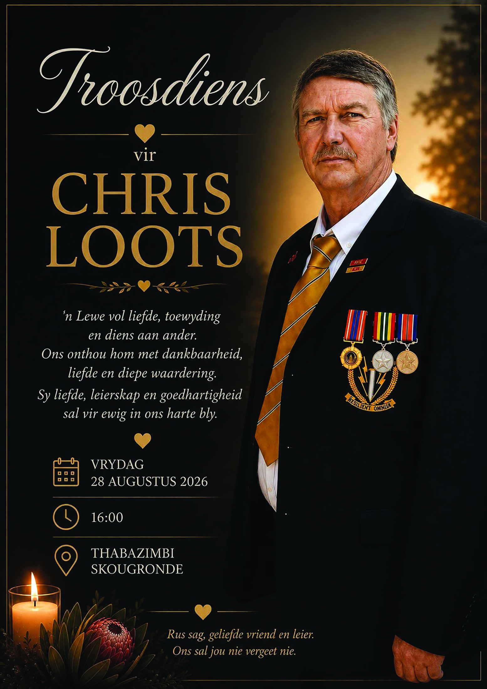 Troosdiens vir CHRIS LOOTS