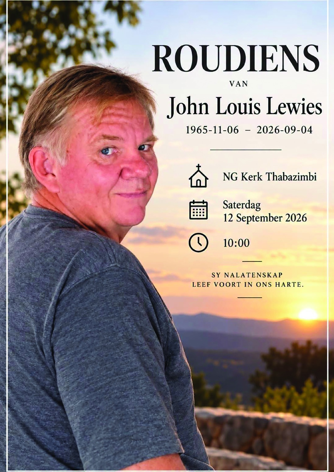 ROUDIENS VAN John Louis Lewies
